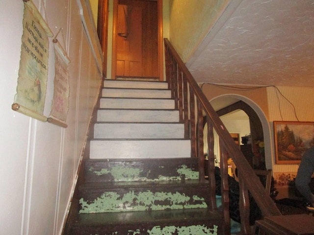 view of stairs