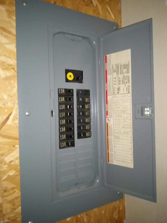 utility room featuring electric panel