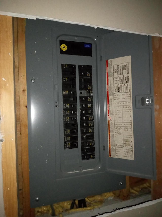 utility room with electric panel