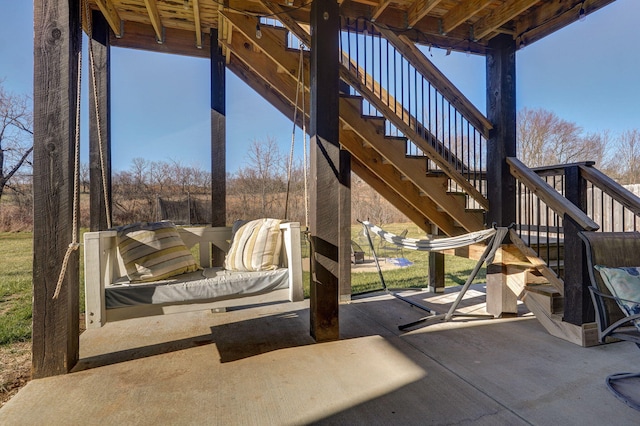 view of patio with an outdoor hangout area