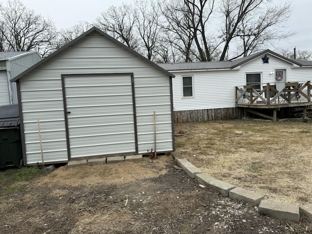 view of outbuilding