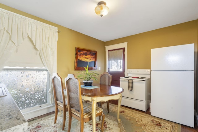 view of dining area