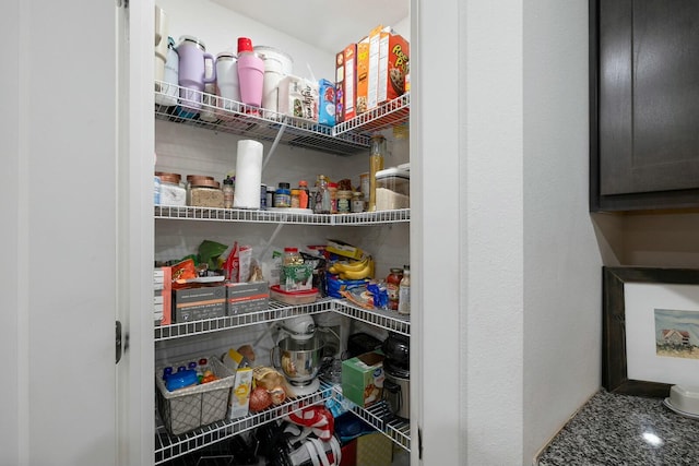 view of pantry