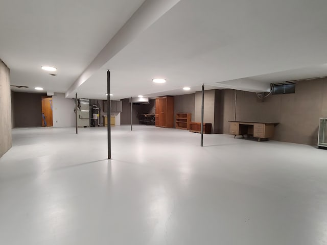 view of basement