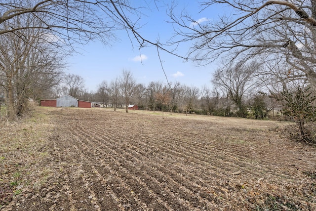 view of yard featuring an outbuilding