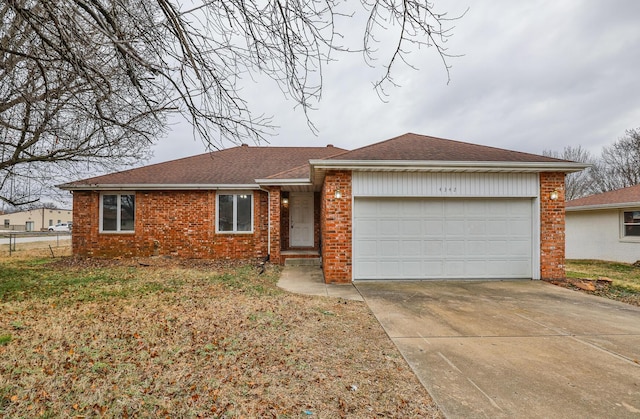 ranch-style house with a garage