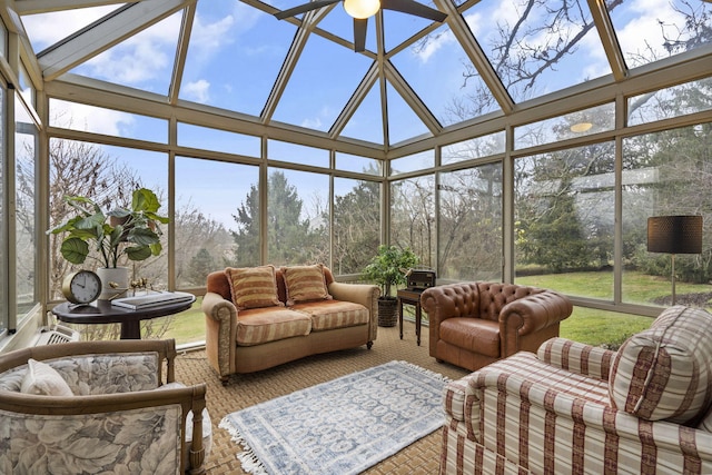 sunroom with a wealth of natural light