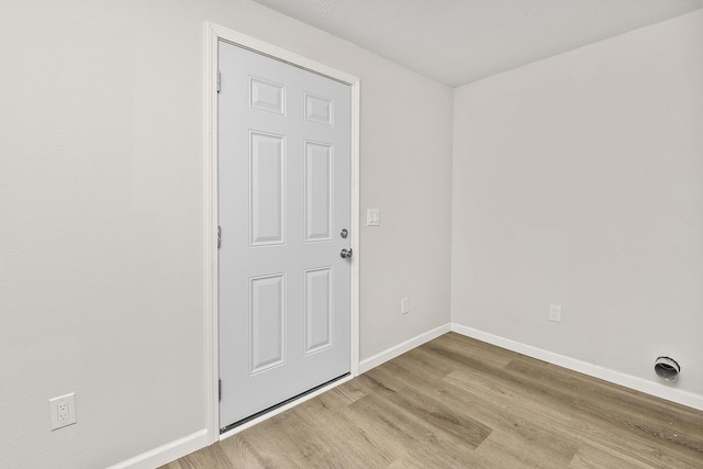 empty room featuring light hardwood / wood-style flooring