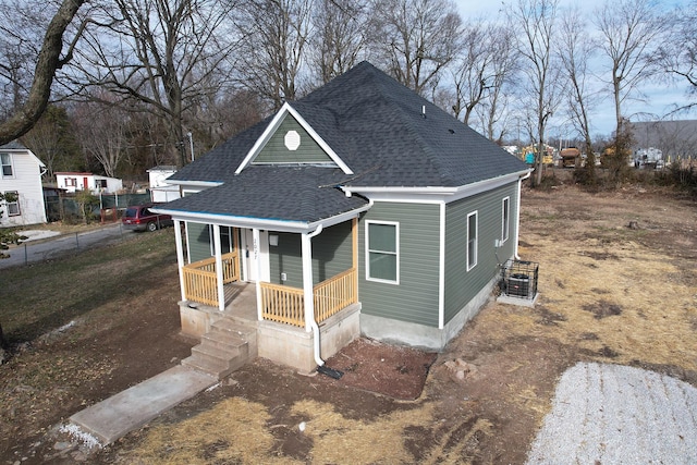 view of front of house with a porch