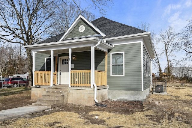 bungalow featuring a porch