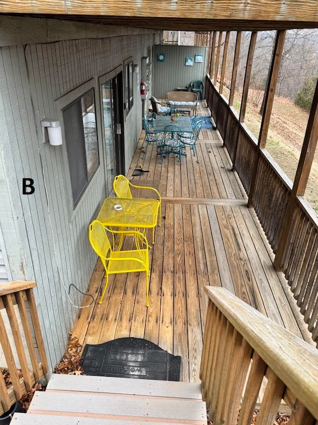 view of deck