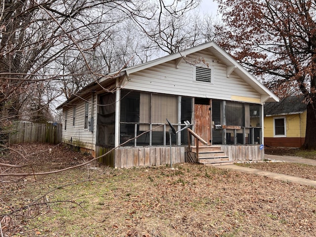 view of front of home