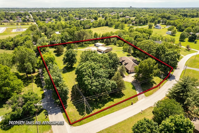 1012 W Monarch Dr, Nixa, MO 65714 - view of property location featuring property parcel outlined