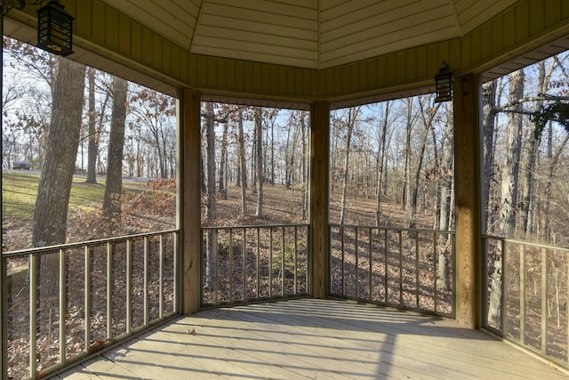 wooden terrace with a gazebo