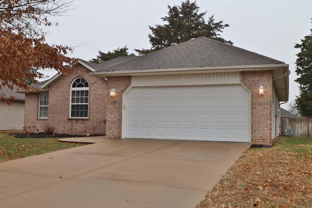 ranch-style house with a garage