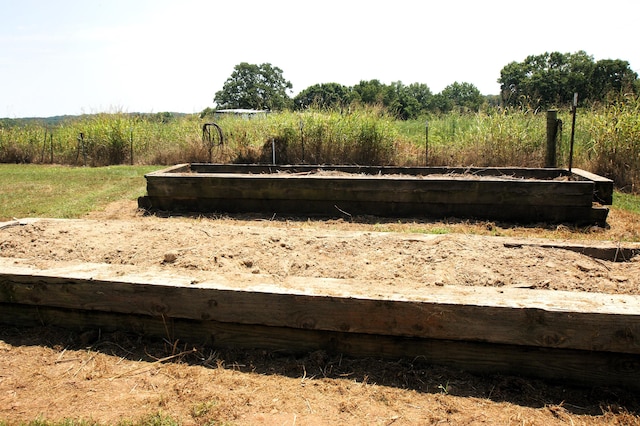 view of storm shelter