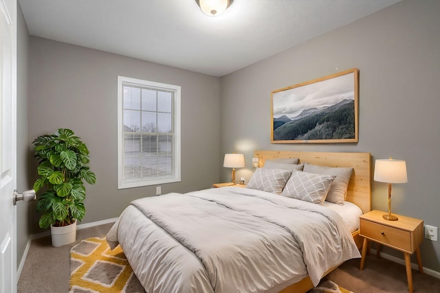 bedroom with carpet flooring