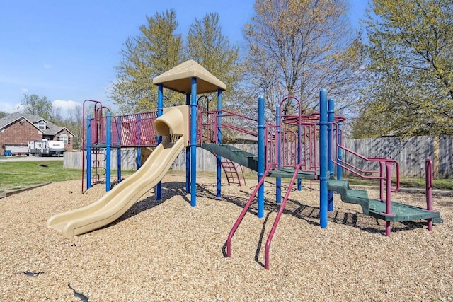 view of jungle gym