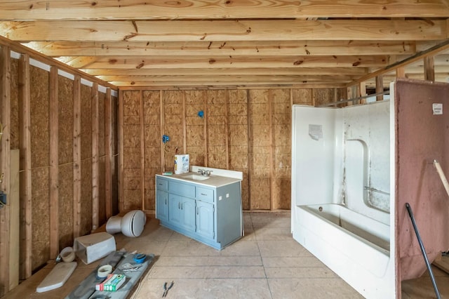 interior space featuring sink