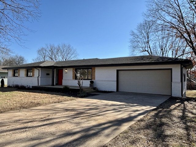 ranch-style house with a garage