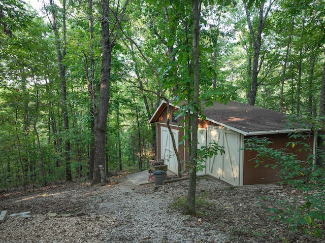 view of outbuilding