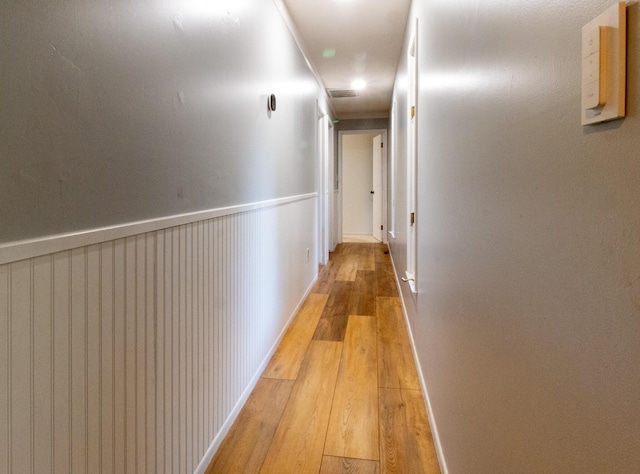 hallway featuring light hardwood / wood-style flooring