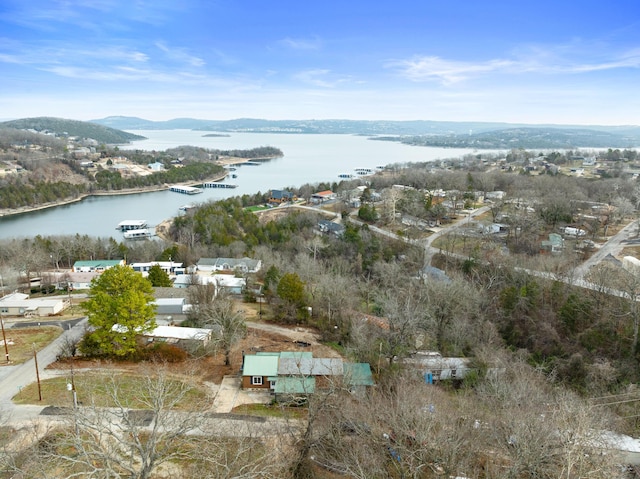 29 Adams Ln, Blue Eye, MO 65611 - aerial view of property and surrounding area featuring a water and mountain view