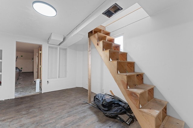 interior space with wood-type flooring