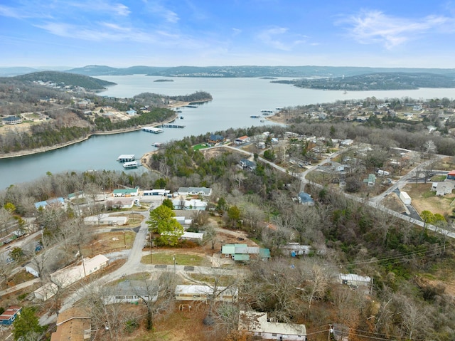 29 Adams Ln, Blue Eye, MO 65611 - aerial overview of property's location with a large body of water