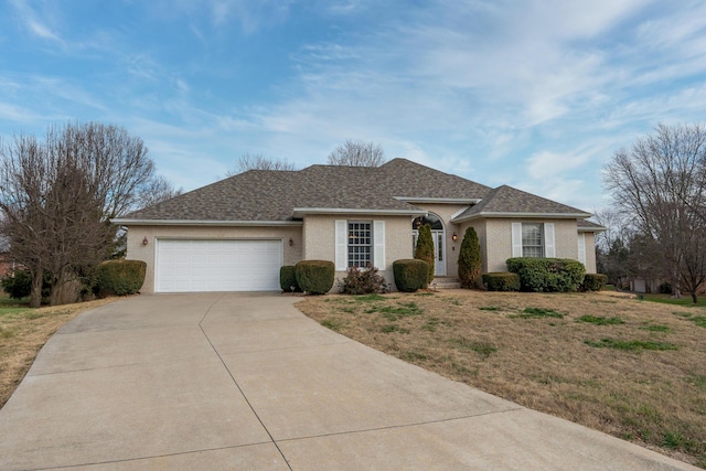 ranch-style house with a garage