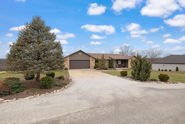 ranch-style house with a garage