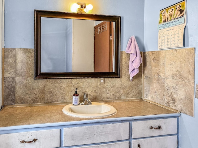 bathroom with vanity