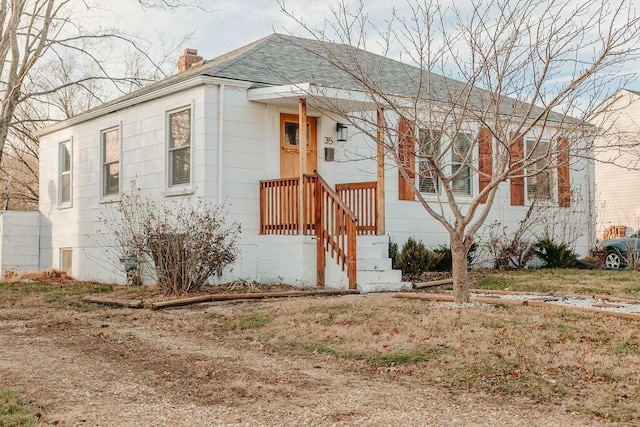 view of bungalow-style home