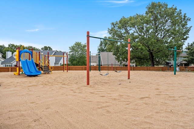 view of jungle gym