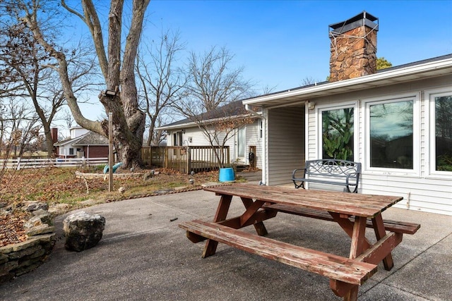 view of patio / terrace with a deck