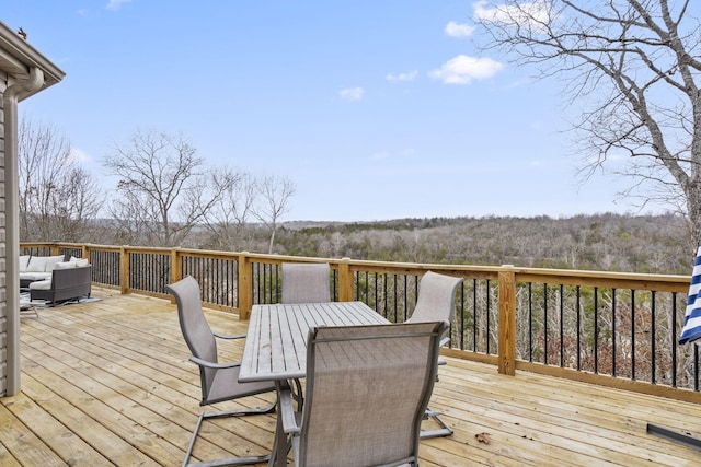 view of wooden terrace