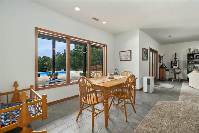 view of dining area