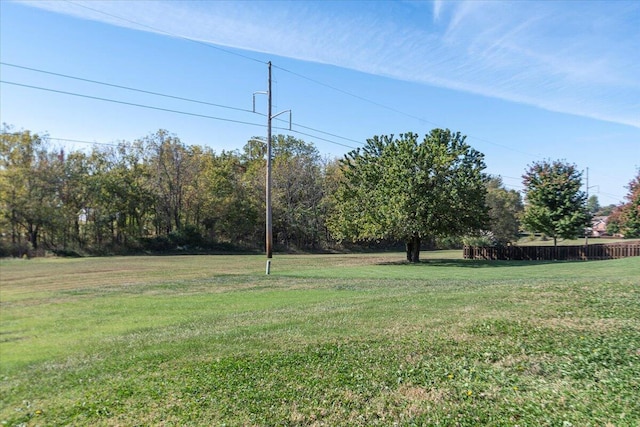 view of yard