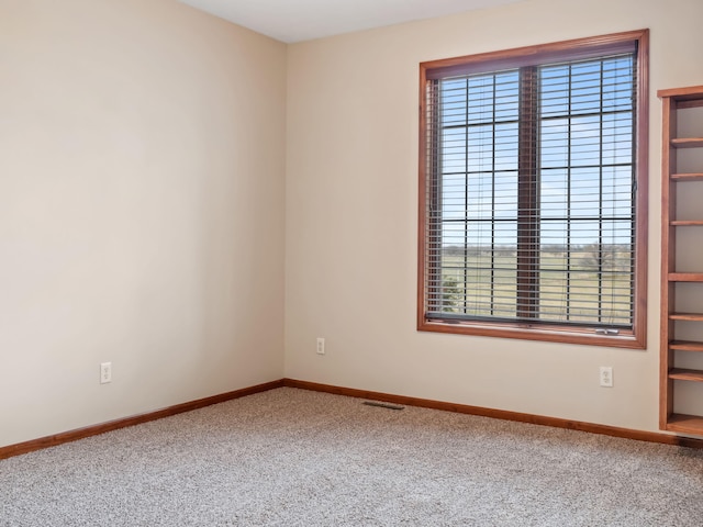 carpeted empty room with plenty of natural light