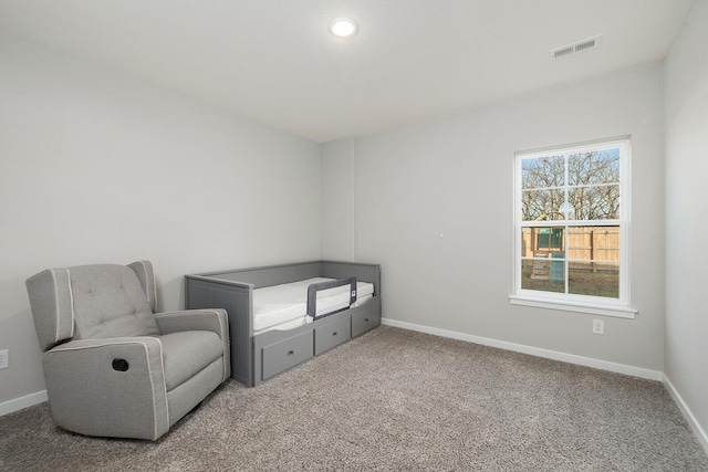 bedroom with carpet flooring