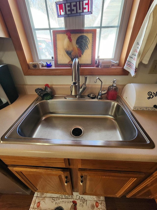 interior details with sink