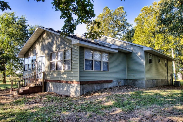 view of property exterior featuring cooling unit