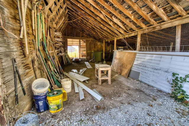 view of attic