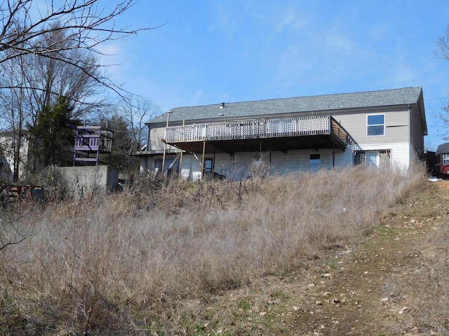 18 Prista Ln, Kimberling City, MO 65686 - rear view of property with a deck