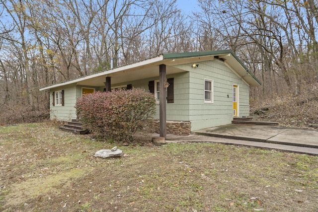 view of front of home