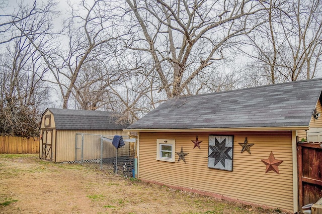 view of outbuilding