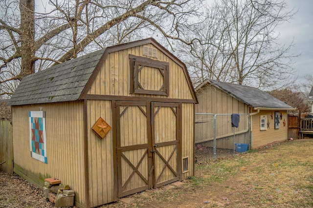 view of outbuilding