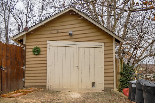 view of outbuilding