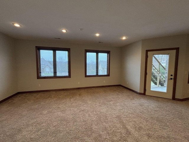 empty room featuring carpet