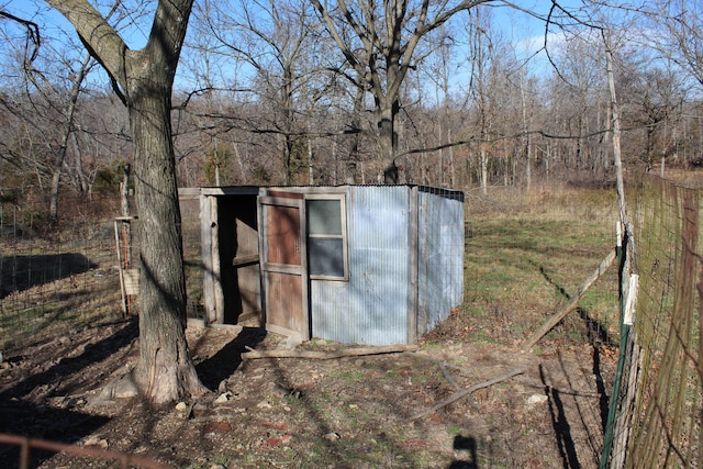 view of outdoor structure